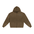 Sidetracked Hand-Frayed Sunfade Zip Hoodie
