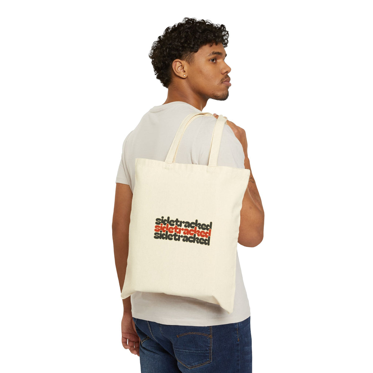 Sidetracked Canvas Tote