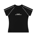 Black Hot Girls Get Sidetracked contrast stitch raglan T-shirt