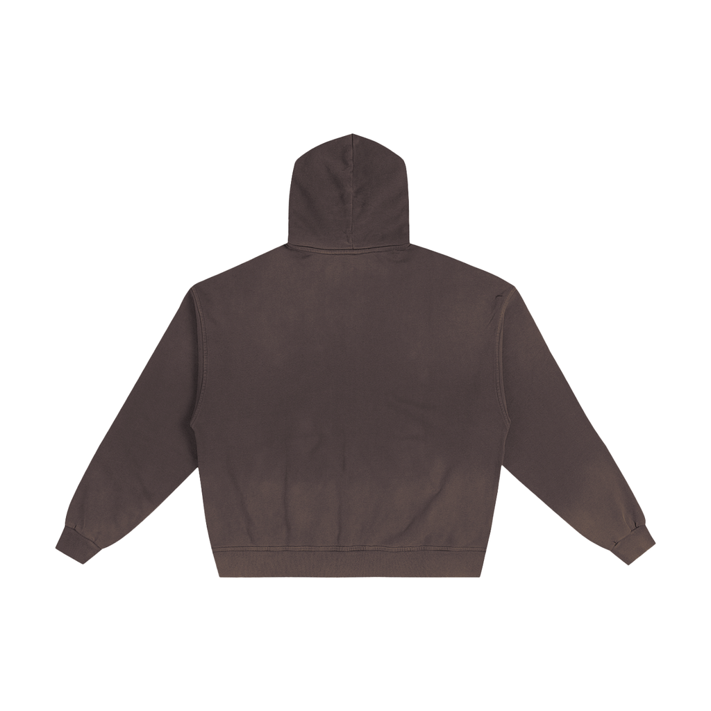 Sidetracked Hand-Frayed Sunfade Zip Hoodie
