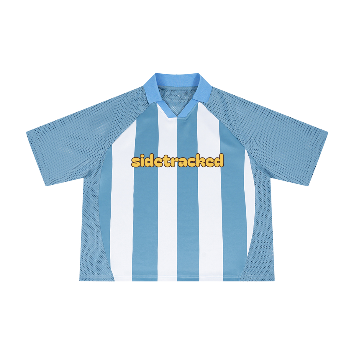 Gold Stripe Mesh Jersey