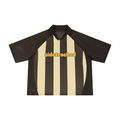 Gold Stripe Mesh Jersey