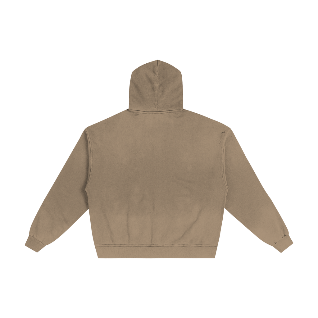 Sidetracked Hand-Frayed Sunfade Zip Hoodie