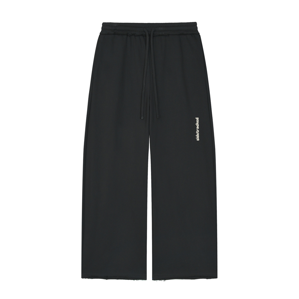 Women’s Wide Leg Raw Edge Sweatpants
