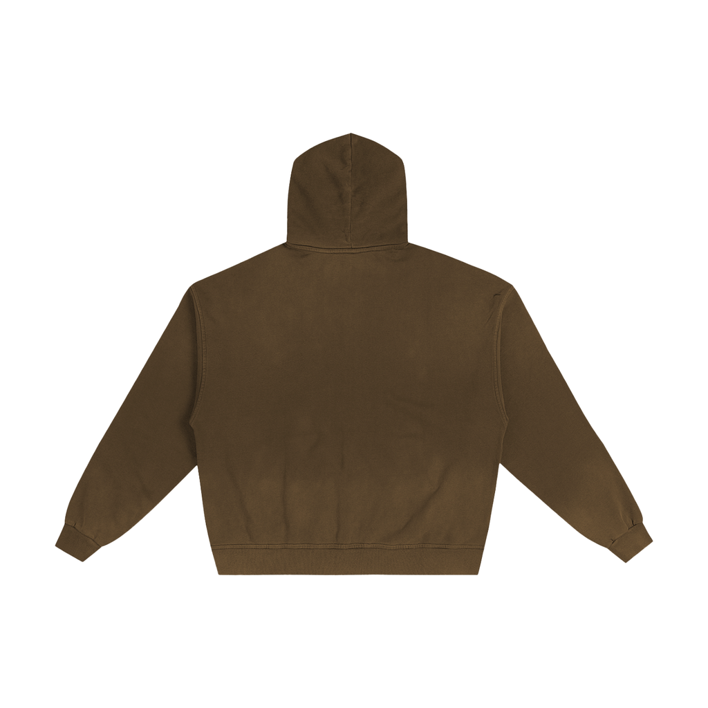 Sidetracked Hand-Frayed Sunfade Zip Hoodie