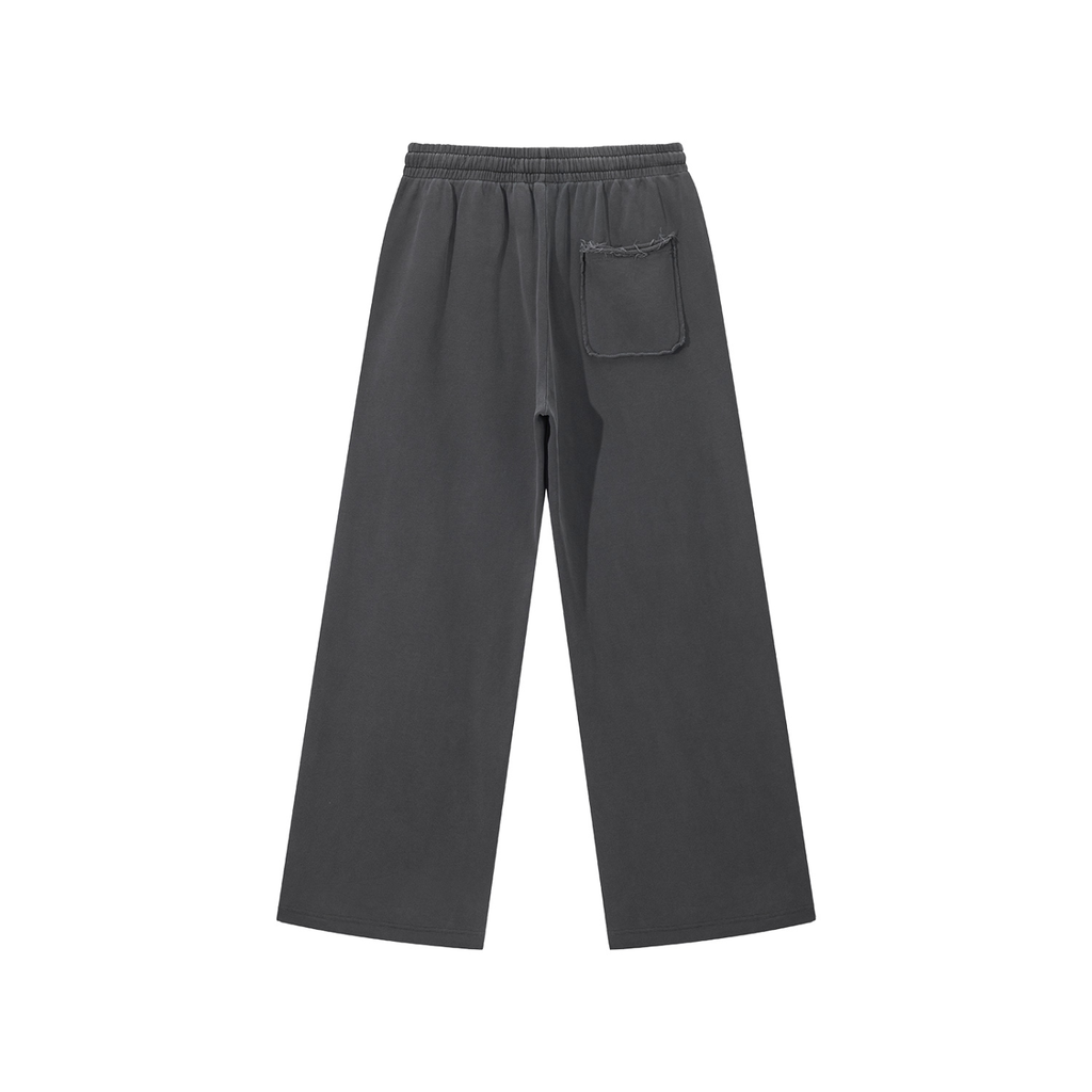 Snow Wash Raw Edge Sweats